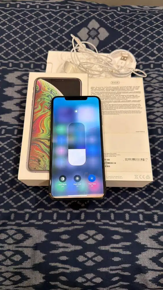 Iphone Xsmax 64GB Grey Lengkap Terdaftar