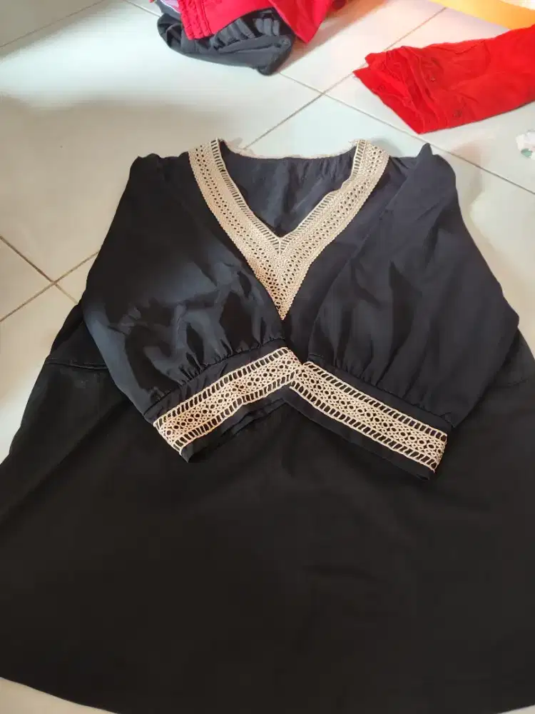 Baju hitam cewek ld 110