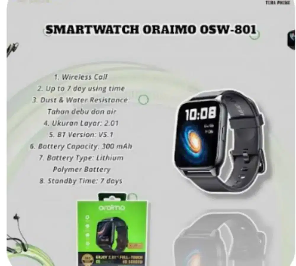 Smartwatch OSW-801 Oraimo
