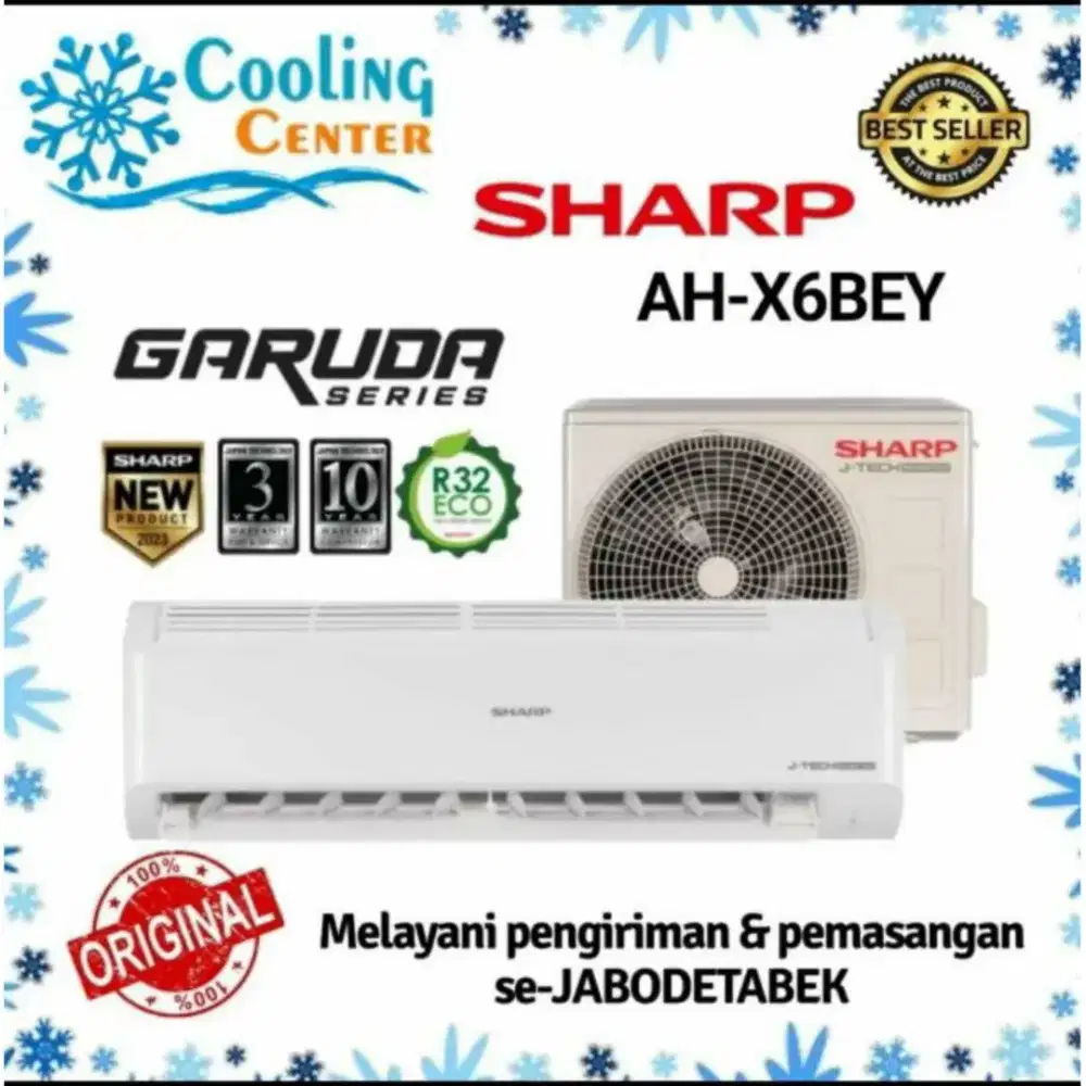 Jual AC SHARP 1/2 PK BARU ,DUS SEGEL SHARP OFFICIAL