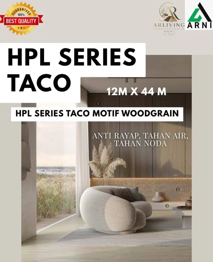 HPL TACO PELAPIS FURNITURE COCOK UNTUK KITCHEN 1,22 M