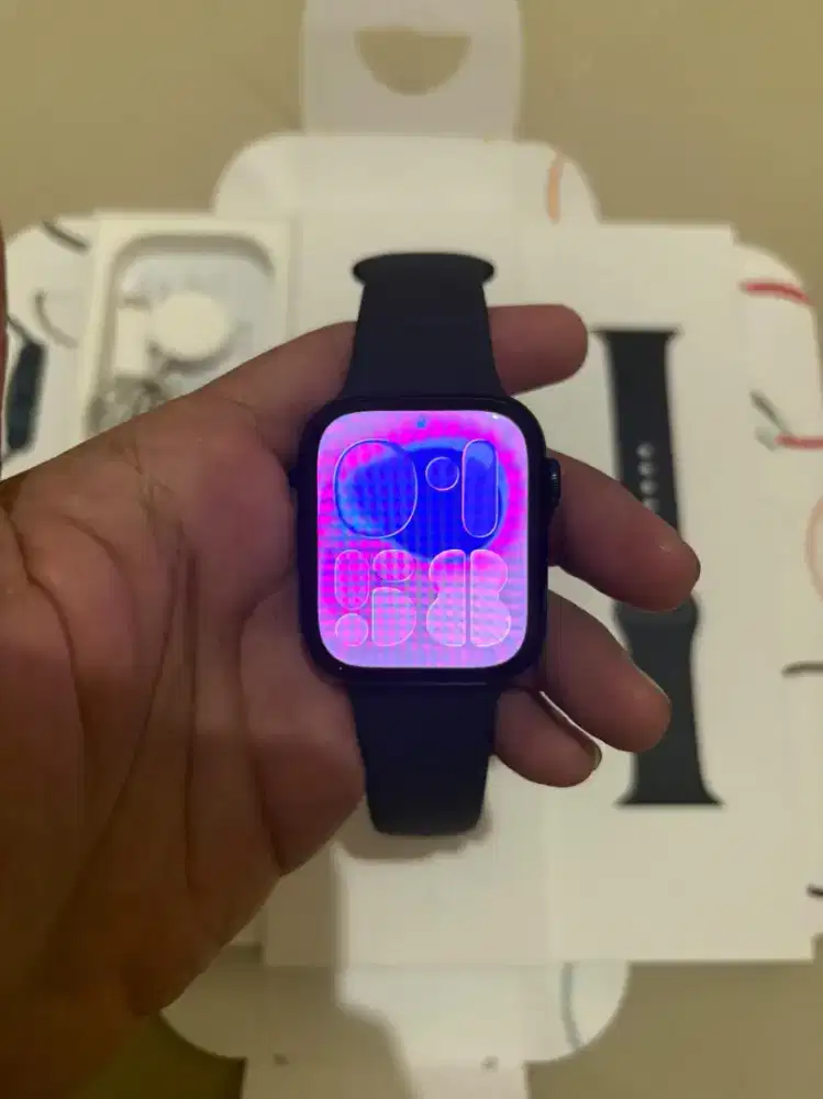 Apple watch series 9 45mm ex resmi digimap fullset ori mulus bh90%