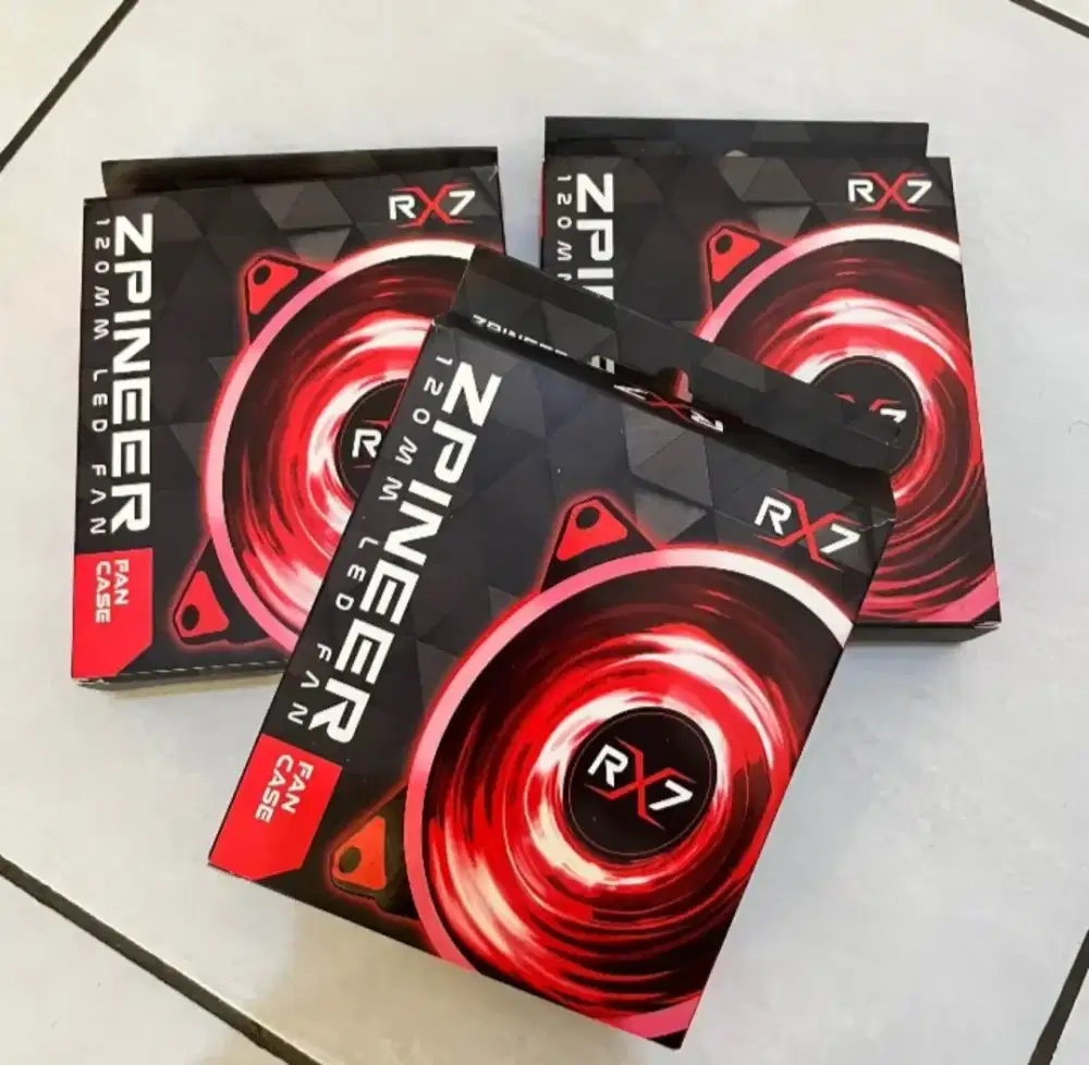 kipas pc lampu warna merah