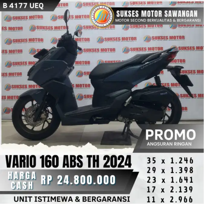 HONDA VARIO 160 ABS TH 2024 UNIT ISTIMEWA BISA CASH KREDIT BERGARANSI