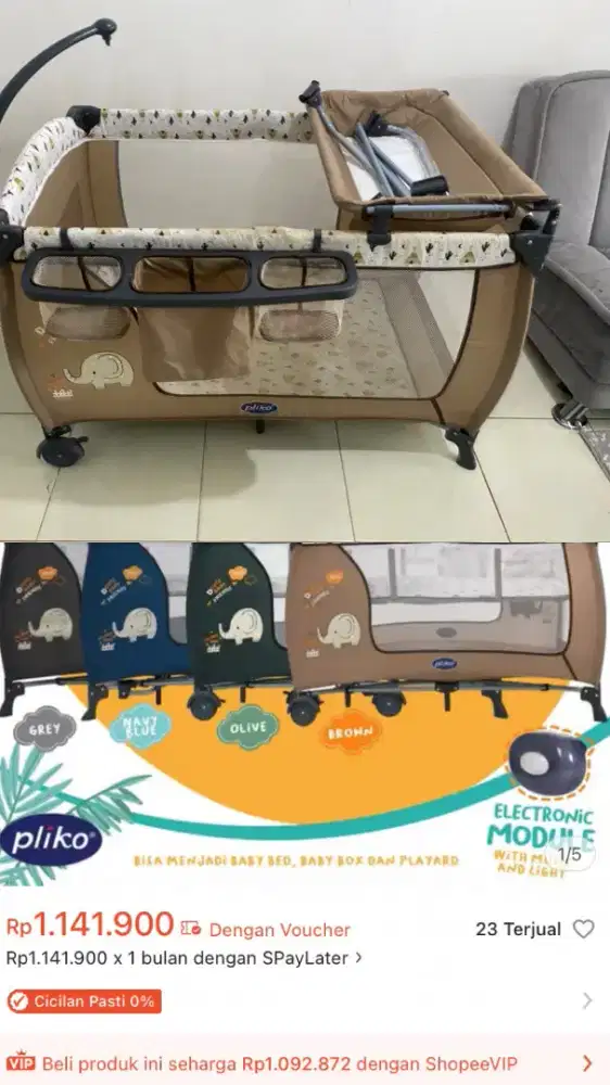 Ranjang tempat tidur bayi aktif