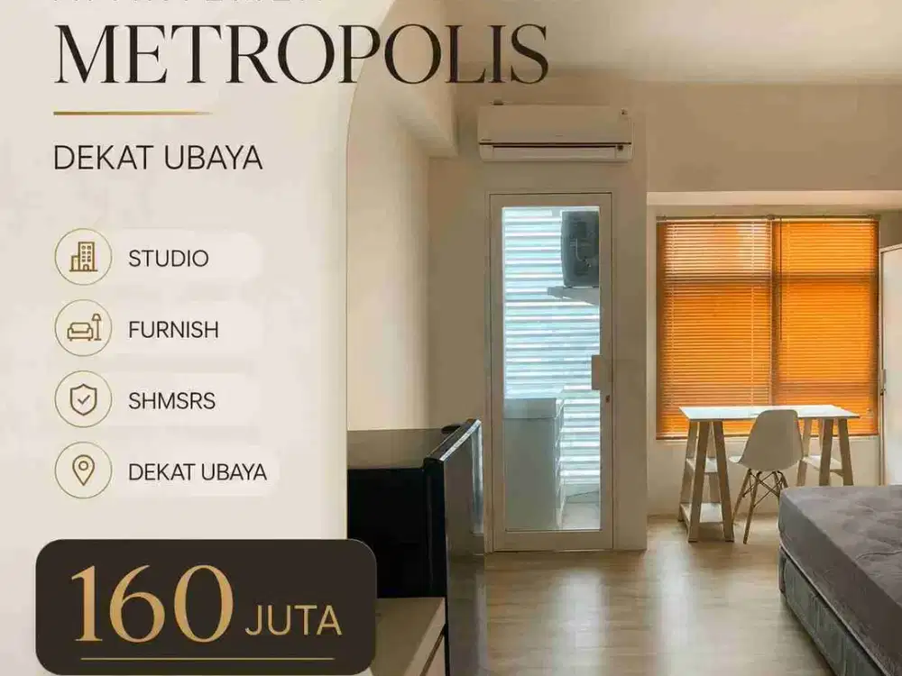Dekat Ubaya‼️Dijual Apartemen Metropolis