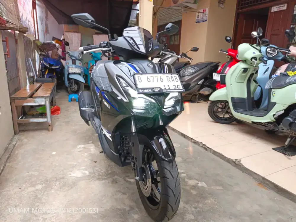 KM 1RB YAMAHA AEROX ALPHA 2025 BLN 11 BS TT 2024 DI CILEDUG HARGA PAS