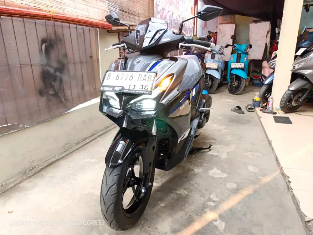 KM 1RB YAMAHA AEROX ALPHA 2025 BLN 11 BS TT 2024 DI CILEDUG HARGA PAS