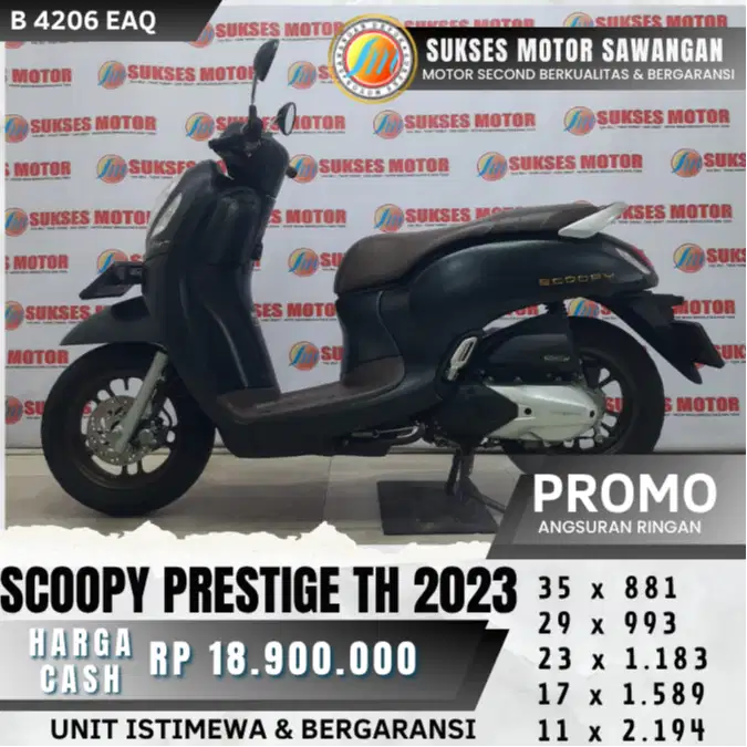 HONDA NEW SCOOPY PRESTIGE TH 2023 ISTIMEWA BISA CASH KREDIT BERGARANSI