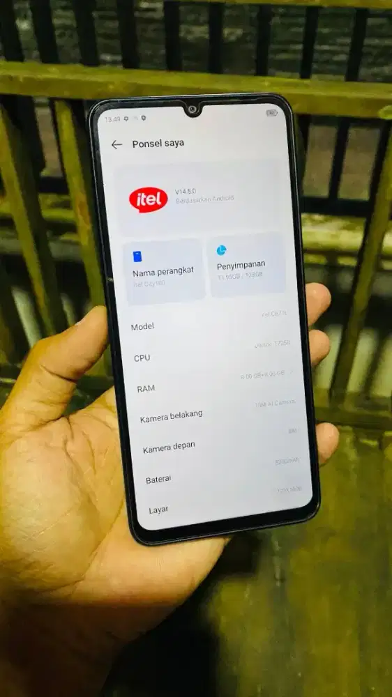 Itel City 100 8+16/128 Fullset Ori