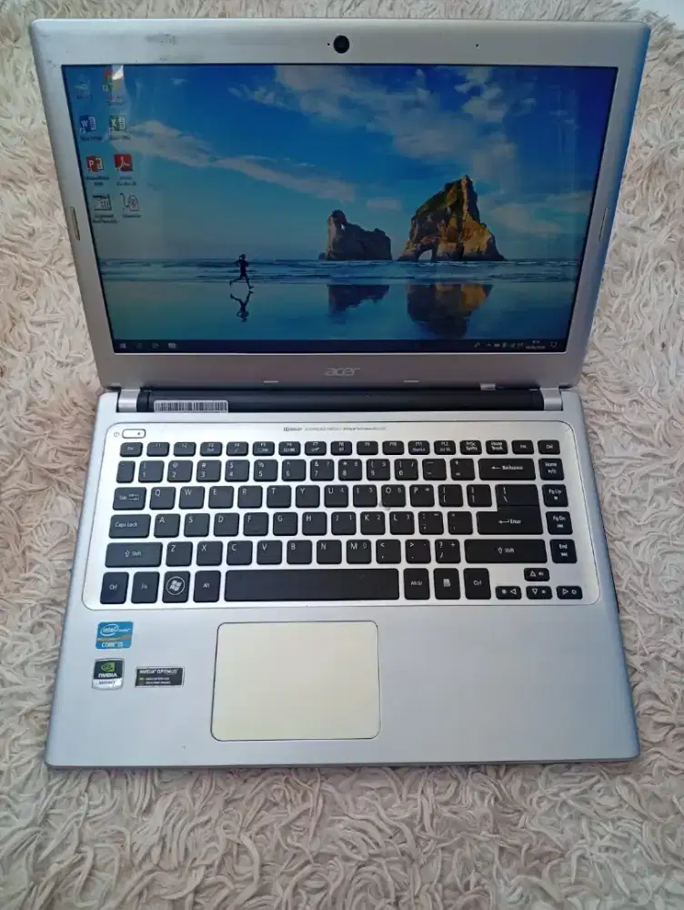 Laptop acer core i5 body slim dual vga ram 8 hdd 500 gb