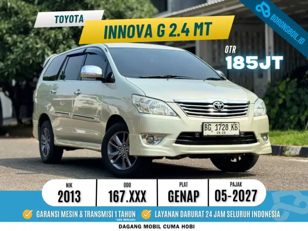 Toyota Innova G 2.4 MT 2013 solar