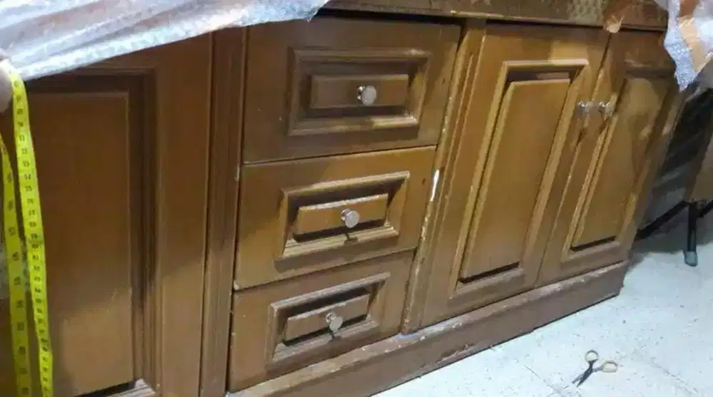 Kitchen Set Buffet & Rak Gantung Kayu Jati (Second)