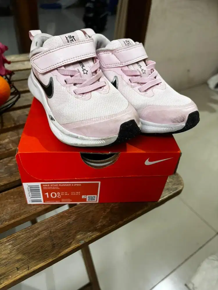 Preloved, Nike Star Runner 3 (PSV) Pink Foam/Black Original + Box