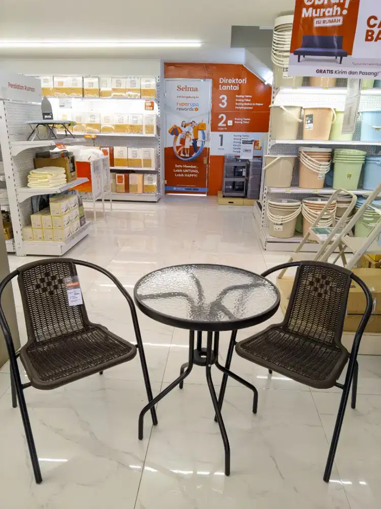 Promo 1 set meja dan kursi cafe