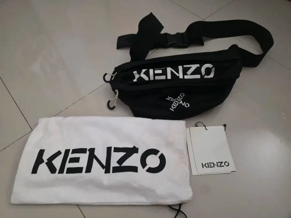 Kenzo Cros Logo Bumbag Black