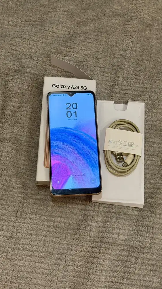Samsung A33 Peach 5G 8/128GB SEIN Lengkap
