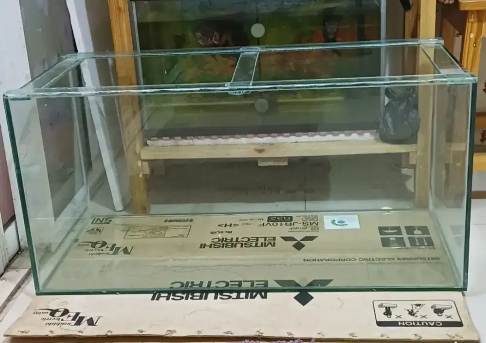 Aquarium kaca tempred 8mm 90x40x40