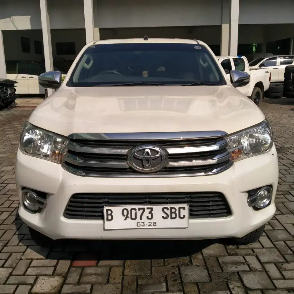 TOYOTA HILUX DC 2.4G M/T 4X4 2018 NIK 2017 PUTIH ORIGINAL NOPOL B JKT