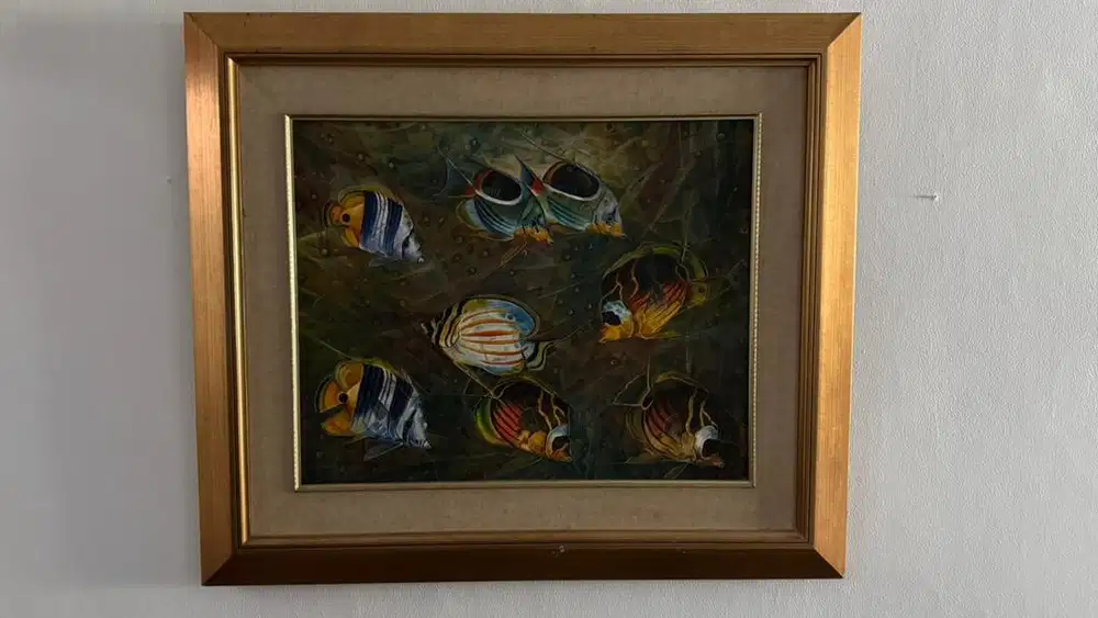 Dijual cepat lukisan Ikan