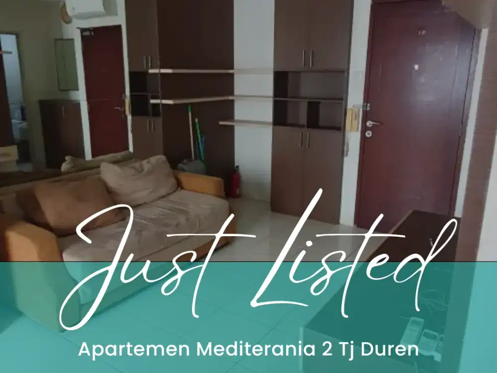 Apartemen Mediterania 2 Tanjung Duren Dekat SMAK Penabur, Ukrida, Mall Ciputra