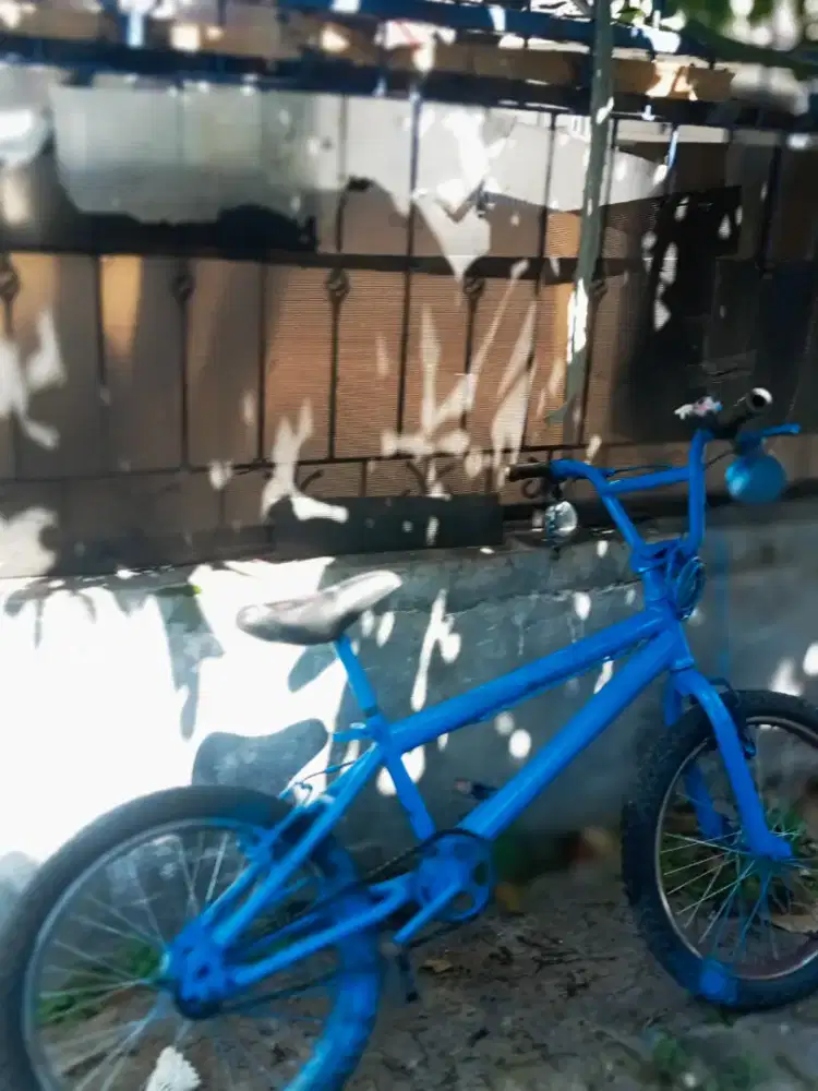 sepeda BMX gede biru