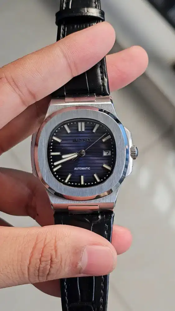 SEIKO MOD NAUTILUS BLUE DIAL FULLSET MULUS