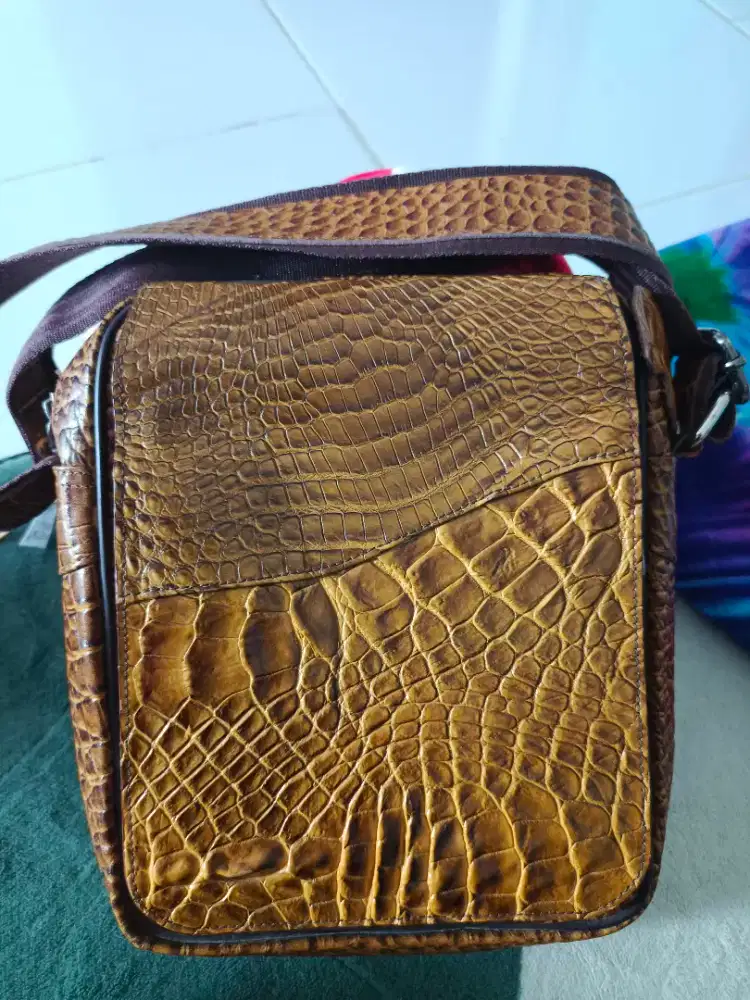 Tas kulit buaya asli