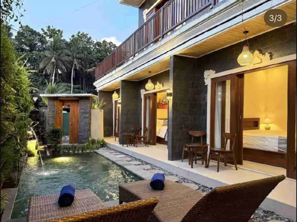 FOR SALE GUEST HOUSE VIEW JUNGLE KEMENUH GIANYAR DEKAT UBUD.
