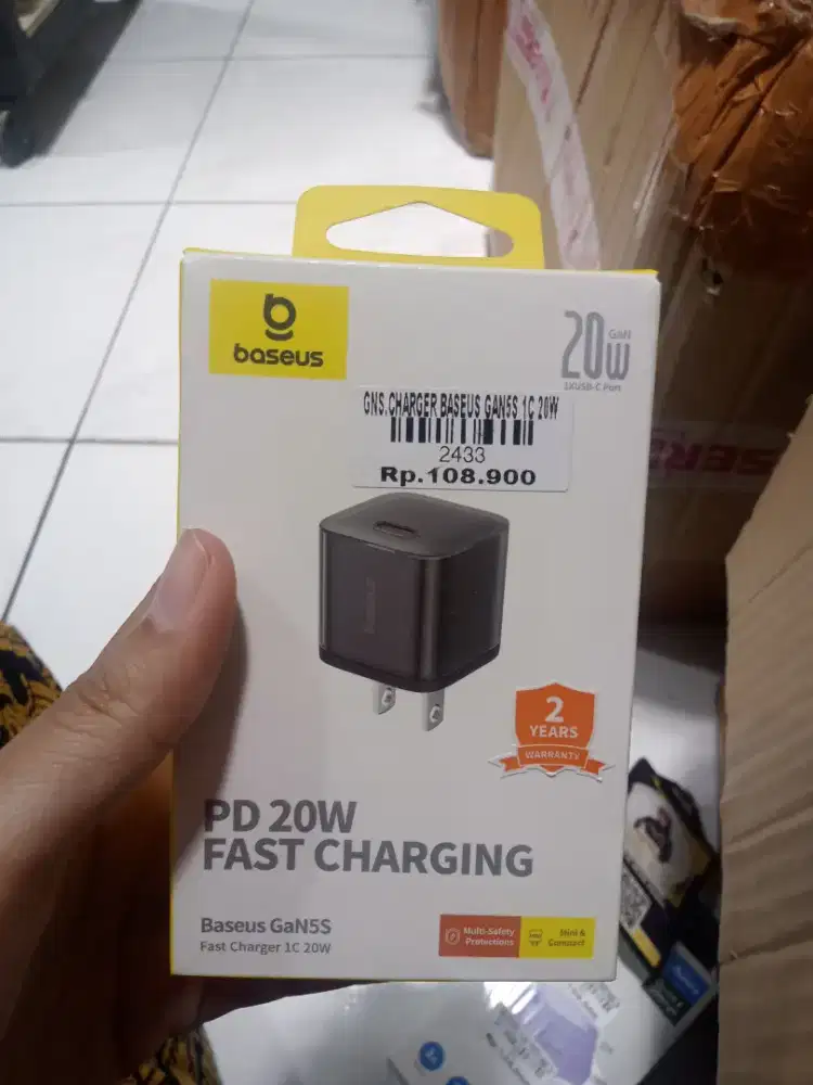CHARGER BASEUS GAN5S 1C 20W| ATLANTIS DAHSYAT