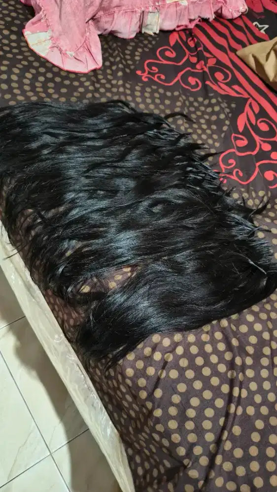 Rambut extension berkwalitas tebal