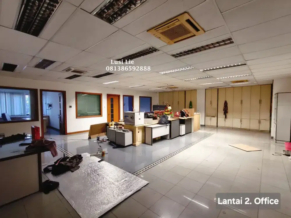 Gedung Ruko Muara Karang luas 1083m, 5 lantai ada lift