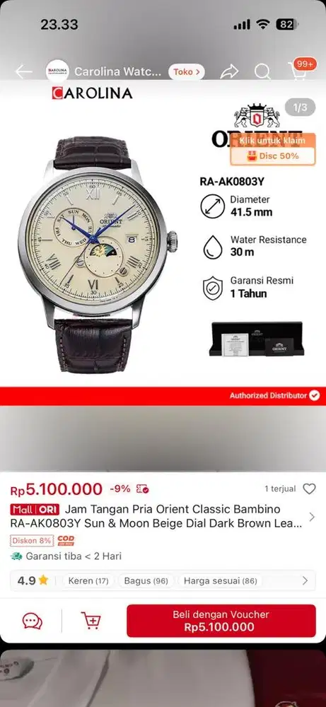 Dijual jam tangan original