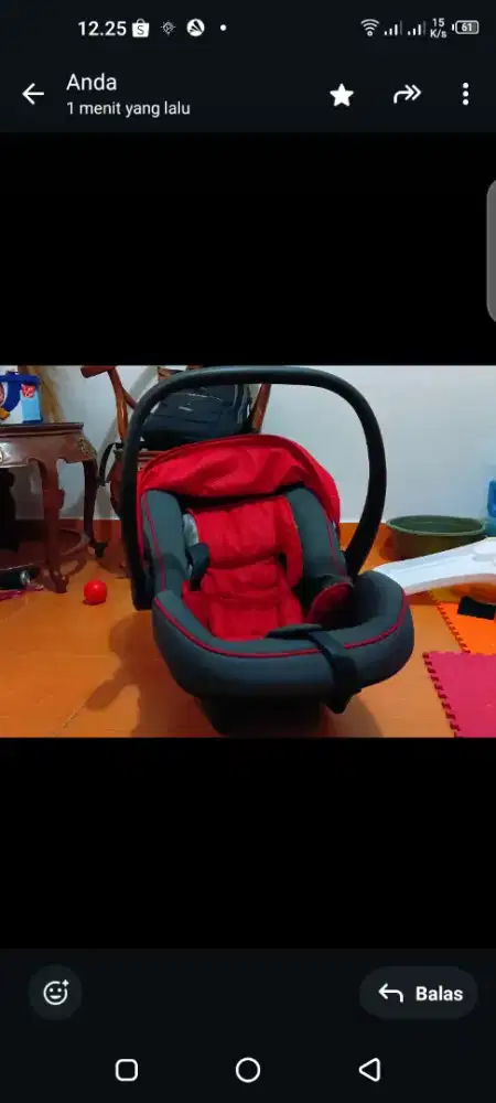 Carseat bayi bekas rasa baru