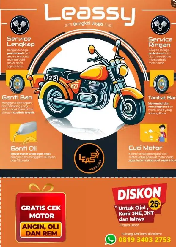 Promo mahasiswa gratis service CVT cukup menunjukkan KTM!