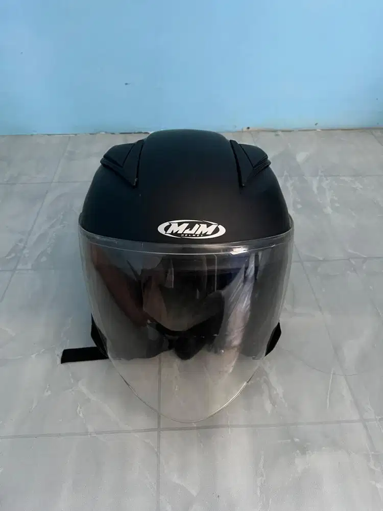 Helm MKM Hitam kaca bening
