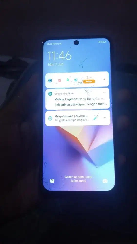 Redmi 10c ram 8/128 hp casan minus retak kaya di poto yg lain aman
