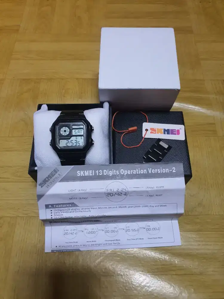 SKMEI 1335 Digital Rantai Hitam