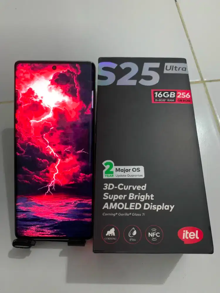 itel s25 ultra ram 8+8/256 lengkap fullsett sperti baru