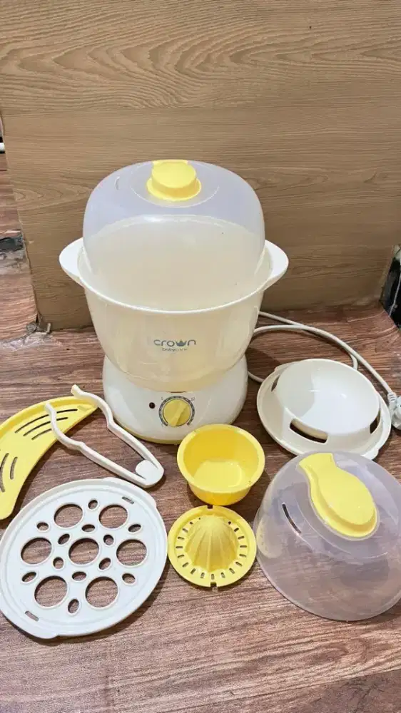 Steamer steril botol bayi Crown Baby Care