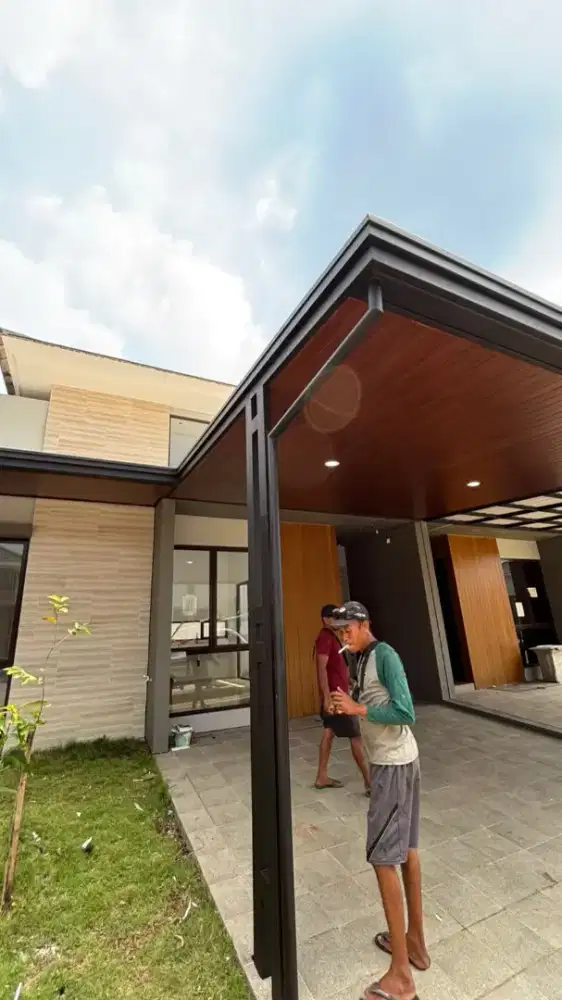 pemasangan kanopi minimalis modern terbaik