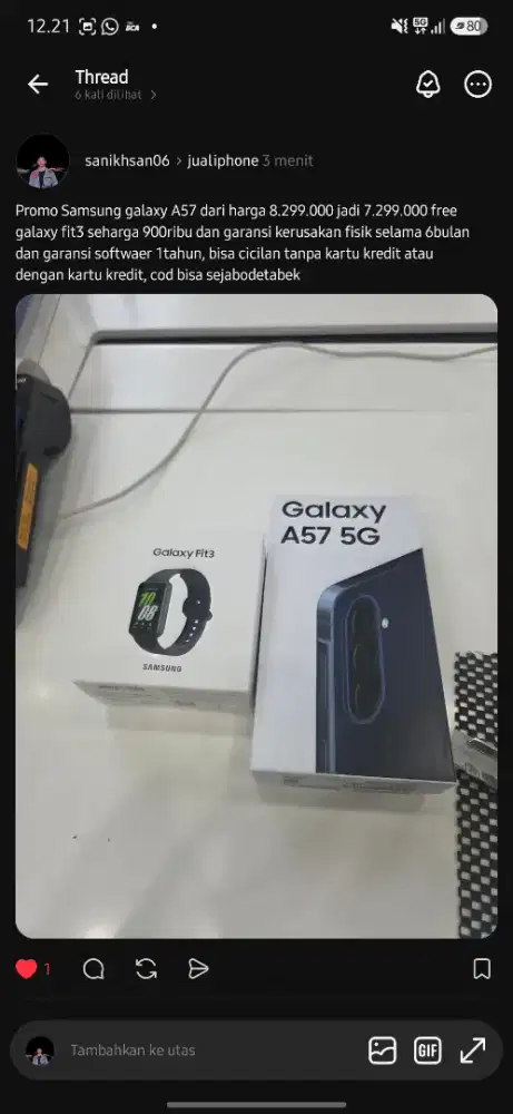 Promo Samsung galaxy A57