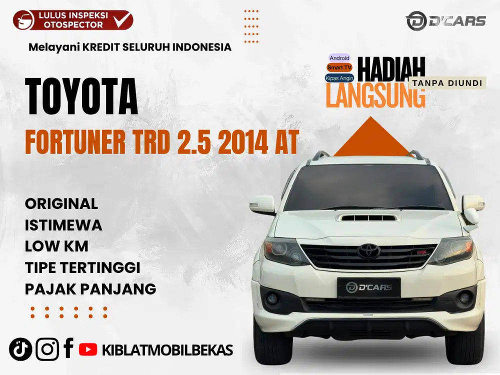TOYOTA FORTUNER G TRD S 2.5 AUTOMATIC 2014 MODIF ISTIMEWA