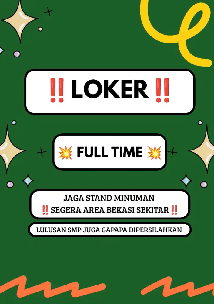 Loker segera lulusan apapun