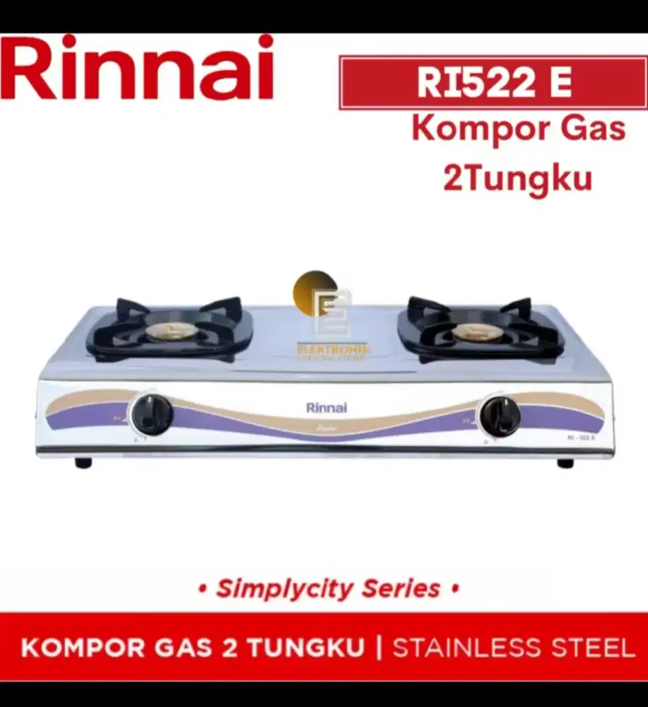 Rinnai 522E Kompor 2 tungku