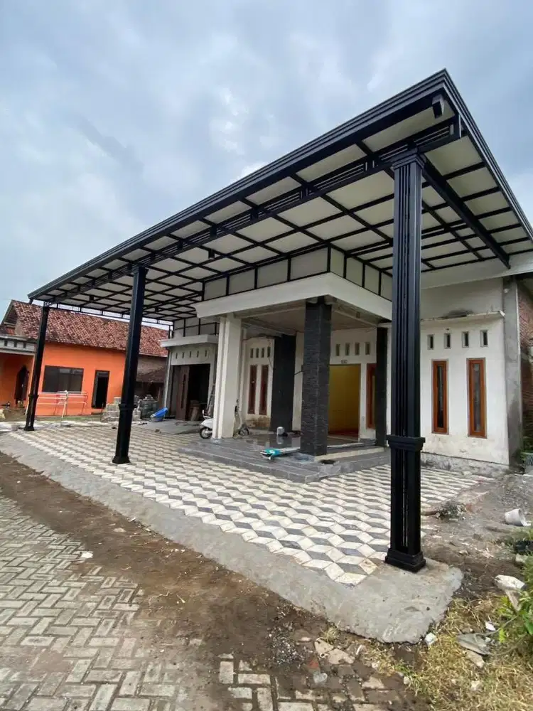 Kanopi teras rumah tampilan elegant