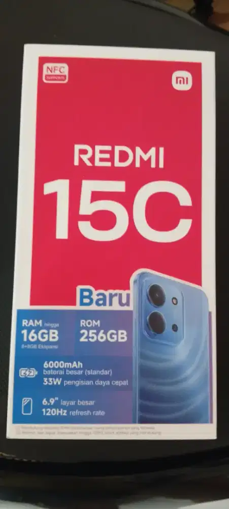 Dijjal dus redmi 15 c ada buku nya