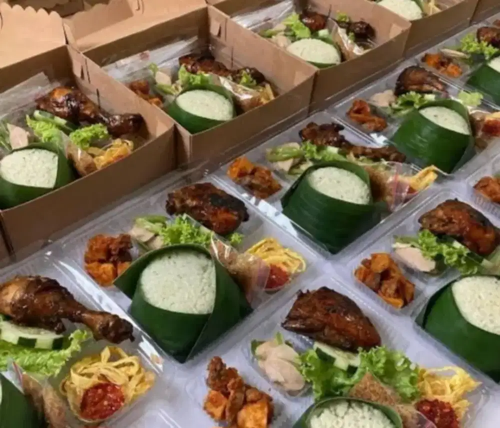 Nasi daun jeruk box murah meriah