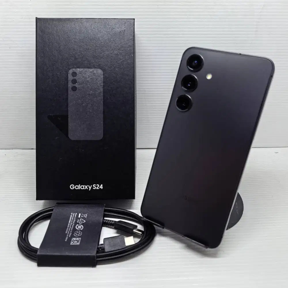 RARE 512GB  SAMSUNG GALAXY S24 5G 8/512 ONYX BLACK FULLSET  EX SEIN NO