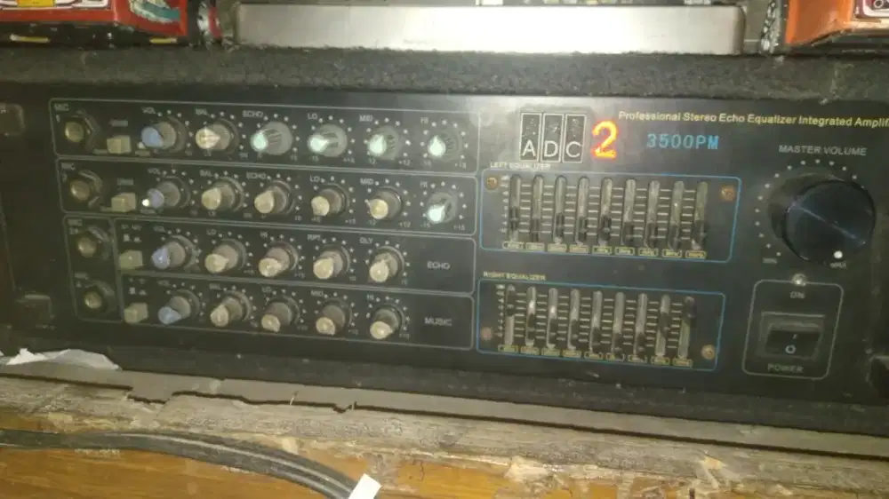 ADC 3500PM profssional streo echo equalizer integrated amplifir